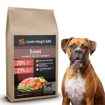 Sucha karma Look4dog CARE Łosoś i pstrąg 2 kg